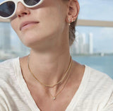 Tay layered tennis cut 2 necklace