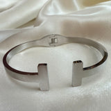 Tbangle gold/silver tone