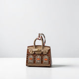 Mini House Bag Charm (brown)