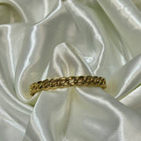Gold-tone Cuban link bangle
