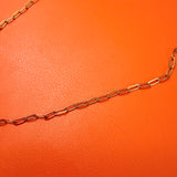 Michelle Carabiner Paper clip Split chain necklace 20”