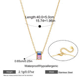 Multicolored gemstone necklace