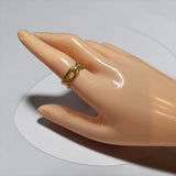 Rae chain link adjustable ring