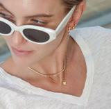 Tay layered tennis cut 2 necklace