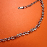 Ophelia O charm keeper necklace in silver