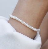 Mini Fresh Water pearl inlay 18k GP