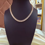 Diana 18K gold plate Tennis choker Necklace