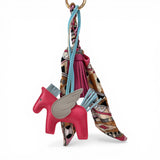 Colorful Pegasus Horse Tassel & twilly Bag Charm