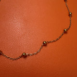 Michelle Beaded gold necklace 18-20”