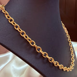 Lovely Textured 18k gold plated necklace