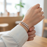 Modern wrap around bracelet gold/silver