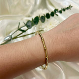Gold Bamboo Bangle 18K GP