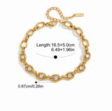 Diana oval chain bracelet