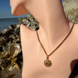 Medallion clover 18K GP
