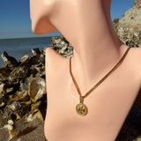 Medallion clover 18K GP