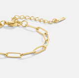 Paperclip Bracelet 18K GP