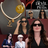 Andrea “Andy Sachs” Necklace (The Devils wear prada 2) 2pcs layered