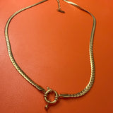 Michelle charm keeper snake necklace gold