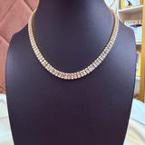 Diana 18K gold plate Tennis choker Necklace