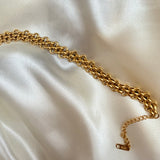 Vintage style link bracelet 18k gold/silver plated