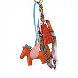 Colorful Pegasus Horse Tassel & twilly Bag Charm