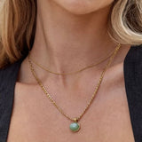 Bead Gold Necklace 18K GP