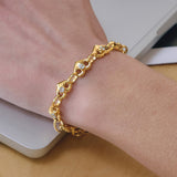 Diana heart chain bracelet