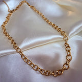 Lovely Textured 18k gold plated necklace