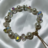 Crystal pearl bracelet