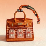 Mini House Bag Charm (orange)