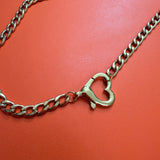 Chloe Heart Necklace 18” gold