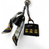 Mini House Black Bag Charm/ Tassel