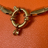 Michelle charm keeper snake necklace gold