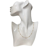 Michelle Beaded gold necklace 18-20”