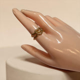 Heart Embrace Adjustable ring