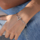 Toggle round bracelet 316L steel