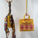 Mini House Bag Charm (yellow)
