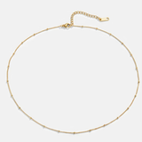 Bead Gold Necklace 18K GP
