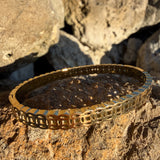 Money catcher cut out bangle 18K GP Good-luck,wealth prosperity