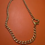 Chloe Heart Necklace 18” gold