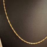 Singapore Chain 18K Gold/silver