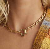 Chloe Heart Necklace 18” gold