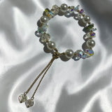 Crystal pearl bracelet