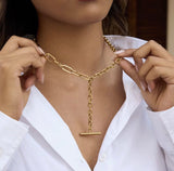 Lariat Y drop necklace