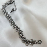 Vintage style link bracelet 18k gold/silver plated