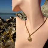 Medallion clover 18K GP
