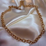 Lovely Textured 18k gold plated necklace