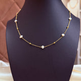 Victoria dainty 18k gold plated fresh water pearl necklace