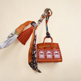 Mini House Bag Charm (orange)
