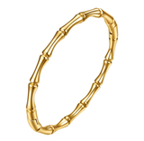 Gold Bamboo Bangle 18K GP